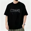Camiseta Estampada de Manga Curta Resistente Estilo Americano Verão 2026 Nova Tendência Streetwear Solta Gola Redonda Roupa Masculina