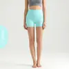Pantalones de Yoga Cepillados de Doble Cara Mejorados para Mujer Cintura Alta Europea y Americana Levantamiento de Glúteos Tipo Durazno Pantalones Cortos Deportivos Pantalones de Fitness Pantalones de Tres Puntos