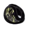 Protetores de Ouvido Masculinos para Outono e Inverno, Quentes, à Prova de Frio, à Prova de Geada, à Prova de Vento, Protetores de Ouvido de Pelúcia para Esportes ao Ar Livre, Ciclismo, Protetores de Ouvido com Borda de Pelo de Pelúcia