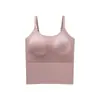 Camisole Sem Costura com Fio de Prata e Bojos, Sem Fio, Ajuste ao Corpo, Valoriza a Silhueta, Lindo Design nas Costas, Adequado para o Dia a Dia, Versátil e Confortável