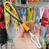 Suministro nuevo llavero de color contrastante cordón universal cordón de muñeca cordón nudo enrollado de doble hebra cordón corto cuerda para teléfono móvil