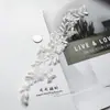 Acessórios de Bordado em Renda Feitos à Mão para Costura Decoração de Roupas Acessórios de Renda Bordados em Computador Brancos 20