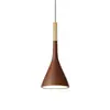 Lámpara de araña para café en veta de madera de nogal vintage, estilo wabi-sabi moderno simple, adecuada para tiendas de té con leche, mesas de comedor, barras de bar, escritorios y mesitas de noche