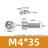 Aço inoxidável 304 DIN912 Cabeça de copo arruela de mola hexagonal parafuso de máquina de combinação dupla cabeça cilíndrica recartilhada M3M8