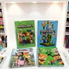 Novo Caderno Espiral Minecraft A5 Criativo Estudante Sala de Aula Bloco de Notas Papelaria de Aprendizagem Página Colorida Livro de Linha Horizontal