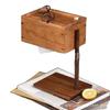 Caja de Pañuelos de Madera para Escritorio en Casa, Almacenamiento de Madera Maciza para Control Remoto y Servilletas, Nueva Caja de Papel de Madera Vertical Extraíble