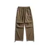 Calça corta-vento funcional casual de explorador à prova de três elementos, calça paraquedista com punhos de cordão, calça softshell de trilha da moda para casal