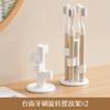 Soporte Giratorio para Cepillo de Dientes Mesa de Lavado de Baño Escritorio Estante de Almacenamiento de Cepillos de Dientes Dividido Artefacto Antideslizante para Almacenamiento de Cepillos de Dientes Eléctricos