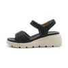 (Esgotado, Sem Reposição) 950-6 Novas Sandálias Femininas Casuais Leves de Salto Anabela com Velcro e Strass Tamanho Grande da Amazon