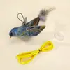 Juguete divertido para gatos Juguete de simulación de pájaro con sonido de pájaro para mascotas, colgante para aliviar el aburrimiento, artefacto de auto-entretenimiento, resistente a arañazos y mordeduras, suministros para mascotas
