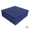 Colcha de Algodón Verde Militar Hecha a Mano y Moldeada por Calor, Colcha Azul Profundo, No es Lona, Plegado Rápido, Funda Desmontable, Colcha Interior Moldeada