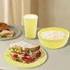 Juego de Vajilla Infantil Transfronterizo con Taza de Agua, Plato y Bol, Cuchillo, Tenedor, Cuchara, Plato y Plato de Plástico Colorido, Set de 30 Piezas para Exteriores