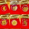 Oro Puro 999 Pegatina de Teléfono de Oro Princesa Por Favor Hazte Rico Rápido Fortuna 2mg Bolsa de la Suerte Regalo Venta al por Mayor desde el Fabricante