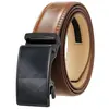 Cinturón de Fábrica para Hombre de Cuero Genuino Piel de Vaca de Segunda Capa Hebilla de Aleación de Zinc Cinturón con Hebilla Automática Película Cinturón con Hebilla Automática para Hombre