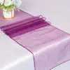 Camino de Mesa Jacquard de Hilo de Vidrio Color Sólido Simple Hecho a Medida Transfronterizo Decoración de Boda Mantel para Mesa de Café