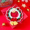 Nueva mascota Navidad lindo estrellas bola sombrero gatito sombrero de lana tejido ropa para perro accesorios regalo