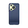 Funda para Teléfono Móvil Huawei Pura 70 Funda para Teléfono Móvil Protectora Anti-Caída de Fibra de Carbono Cepillada Huawei Pura 70