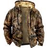 Ropa de Algodón para Hombre de Invierno Europea y Americana, Bolsillos Cálidos con Forro Polar, Ropa de Algodón de Manga Larga, Impresión Digital 3D, Algodón de Calle de Moda