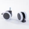 Rueda de freno universal roscada de 2,5 pulgadas para silla de oficina, mueble, gabinete, polea, rueda de borde silencioso, venta al por mayor de fábrica