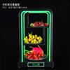 Barra de pintura de arte em ferro prato de frutas luminoso KTV lanchonete carregador de mesa luminoso LED colorido suporte de prato de frutas de três camadas