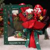 Ramo Navideño DIY Flores Secas Regalo para Mejor Amigo Muñeca Hecha a Mano para Niños Flores Rosas Artificiales Decoración Festiva