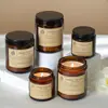 Velas perfumadas em frasco marrom 6*8, feitas sob medida com óleos essenciais vegetais e cera de soja, peças decorativas perfumadas, presentes de aniversário