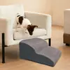 Escalera de Escalada para Perros Pequeños y Gatos para el Hogar de 2, 3 y 4 Escalones, Peldaños Antideslizantes, Escalera para Sofá de Cama para Mascotas Multicapa Desmontable y Lavable