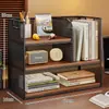 Prateleira de armazenamento de mesa, estante pequena vertical de várias camadas para mesa, armário de armazenamento de arquivos para estação de trabalho de escritório, estante de livros para casa
