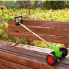 Ruedas de cortacésped con batería de litio ruedas de cortacésped pequeño doméstico ruedas de artefacto para deshierbar cortacésped con carga