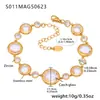 Tobillera Omaca Super Brillante Facetada de Cristal Checo Acero Inoxidable Chapado en Oro de 18 Quilates Tobillera de Lujo Accesible para la Playa Joyería para el Pie