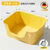 Caja de arena para gatos de gran tamaño antisalpicaduras, inodoro semicerrado y abierto, caja de arena para gatos Big Mac, suministros para gatos al por mayor