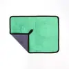 Toalla para lavado de autos de vellón de coral de alta densidad, doble cara, engrosada, de secado rápido, diseñada para la limpieza de automóviles, altamente absorbente y libre de pelusa.