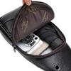Bolsa de Peito Masculina Bolsa Transversal Bolsa de Peito Grande Capacidade Zíper de Camada Dupla Casual Bolsa de Ombro Mochila Masculina Tendência
