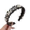 Corea del Sur Vintage Chanel Aro para el Cabello con Cuentas Elegante Combinable para Salir Pinza para el Cabello Aro para el Cabello Presión Cabello Antideslizante Accesorios para el Cabello para Mujeres