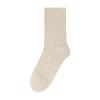 Calcetines Goodfa 2025 para Mujer para Otoño e Invierno, Color Sólido Básico, Canalé de Algodón, Cosidos a Mano, Estilo Coreano, de Media Pantorrilla para Mujer