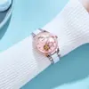 Novo Relógio Mecânico de Luxo Suíço para Mulheres, Relógio Feminino Impermeável Luminoso, Relógio de Moda Suíço Totalmente Automático para Mulheres