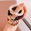 Diadema de felpa de otoño e invierno para niños, banda de goma elástica alta para el cabello, accesorios para el cabello de cola de caballo alta para niños, venta al por mayor