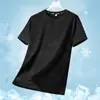 Camiseta de Manga Curta de Seda Gelo Masculina Verão Gradiente Camisa de Ar Condicionado Estampada Secagem Rápida Alta Elasticidade Casual Fresca Esportiva Solta Top