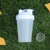 Vaso Shaker de Plástico de 400 ml para Polvo de Proteína Vaso Shaker con Escala Vaso para Batidos Vaso Mezclador de Polvo de Proteína para Deportes