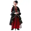 Fantasia de Vampira para Menina de Halloween Vestido de Festa cosplay vestido Traje Medieval Europeu e Americano de Corte