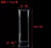 Accesorios para Boda Marcadores de Pasillo de Cristal Columnas Cuadradas Acrílicas Centros de Mesa para Postres Escenario en T Accesorios de Decoración Temática de Boda de Ensueño