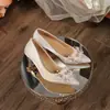 Zapatos de Boda Xiuhe de Gamuza Roja con Flor de Pedrería Puntiaguda para Mujer, No Cansan los Pies, Tacón Grueso, Zapatos Individuales, Tacones Altos, Zapatos Nupciales Chinos