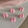 Cuerda para el pelo de niña Trenza Rosa Lazo Amor Goma elástica Coreana Linda Anillos pequeños para el pelo de bebé