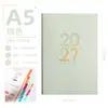 Cuero Suave PU 2027 Planificador Oficina Agenda Diaria Cuaderno Planificación de 365 Días Personalizable
