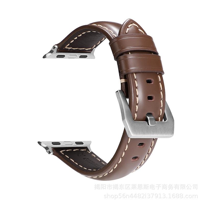 油亮皮深棕色-银扣 (2)