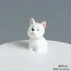 Serie de Cachorros Tridimensionales Muñeca de Resina Decoración DIY Adornos de Exhibición para Coche de Escritorio Accesorios para Llavero Bolsa Sorpresa