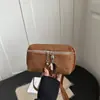 Estilo Coreano Retro Gamuza Transfronterizo para Mujer 2026 Nuevo Gran Capacidad Moda Textura Mate Bolso Cruzado al Hombro Tipo Caja