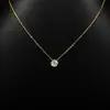Venta Caliente Transfronteriza Collar de Plata S925 de Cuatro Garras Collar con Colgante de Moissanita Cadena para Clavícula Versátil de Lujo Ligero Simple Al por Mayor