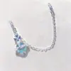 Retenção de Cor Alta 14K Retenção de Cor Acessórios de Cristal Pingente Rainha Mãe Saturno Cruz Pulseira DIY Colar Feito à Mão