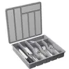 Caja de Almacenamiento para Cubiertos y Vajilla de Plástico Transfronteriza Organizador Divisor para Cuchillo Tenedor Cuchara Apto para Lavavajillas